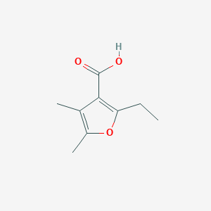 molecular formula C9H12O3 B13300945 2-Ethyl-4,5-dimethylfuran-3-carboxylic acid 