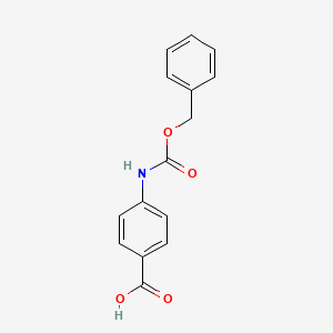 molecular formula C15H13NO4 B1330095 4-[(苄氧羰基)氨基]苯甲酸 CAS No. 5330-71-2