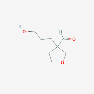 3-(3-Hydroxypropyl)oxolane-3-carbaldehyde