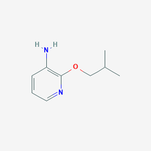 molecular formula C9H14N2O B13301020 2-(2-Methylpropoxy)pyridin-3-amine 