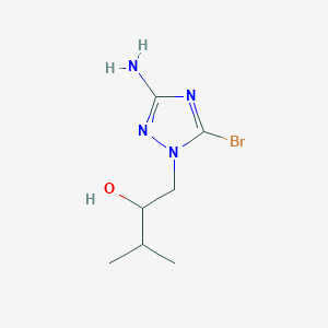 1-(3-Amino-5-bromo-1H-1,2,4-triazol-1-yl)-3-methylbutan-2-ol