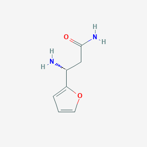 (3R)-3-amino-3-(furan-2-yl)propanamide