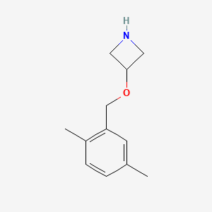 molecular formula C12H17NO B13301113 3-[(2,5-Dimethylphenyl)methoxy]azetidine 