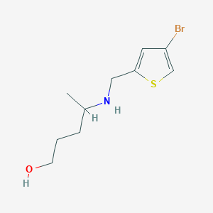 4-{[(4-Bromothiophen-2-yl)methyl]amino}pentan-1-ol