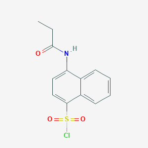 4-Propanamidonaphthalene-1-sulfonyl chloride