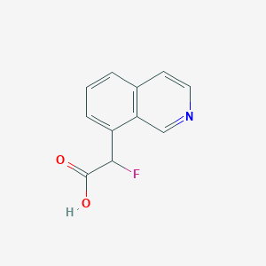 molecular formula C11H8FNO2 B13301163 2-Fluoro-2-(isoquinolin-8-yl)acetic acid 