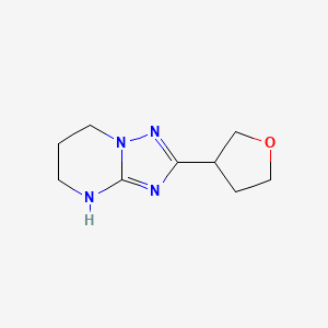 molecular formula C9H14N4O B13301164 2-(Oxolan-3-yl)-4H,5H,6H,7H-[1,2,4]triazolo[1,5-a]pyrimidine 