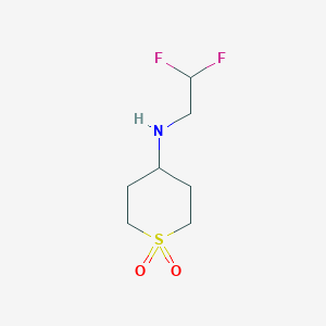 4-[(2,2-Difluoroethyl)amino]-1lambda6-thiane-1,1-dione