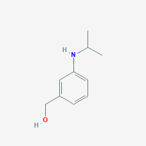 molecular formula C10H15NO B13301176 {3-[(Propan-2-yl)amino]phenyl}methanol 