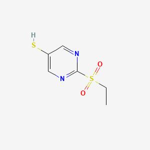 2-(Ethanesulfonyl)pyrimidine-5-thiol