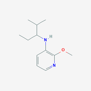 molecular formula C12H20N2O B13301187 2-methoxy-N-(2-methylpentan-3-yl)pyridin-3-amine 