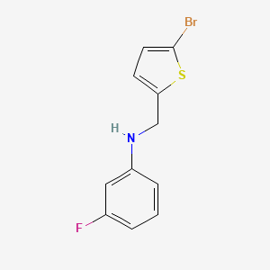 N-[(5-bromothiophen-2-yl)methyl]-3-fluoroaniline