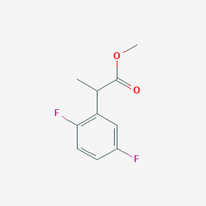 molecular formula C10H10F2O2 B13301253 Methyl 2-(2,5-difluorophenyl)propanoate 