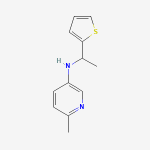 6-Methyl-N-[1-(thiophen-2-yl)ethyl]pyridin-3-amine