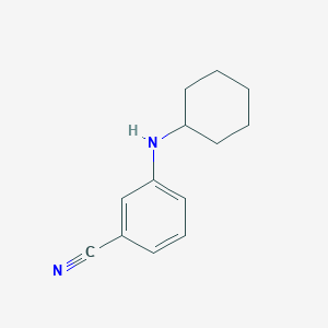 molecular formula C13H16N2 B13301269 3-(Cyclohexylamino)benzonitrile 