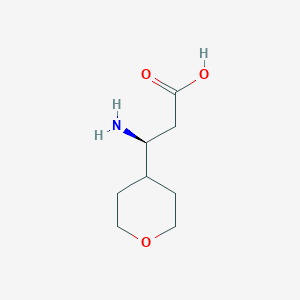 (3S)-3-Amino-3-(oxan-4-yl)propanoic acid