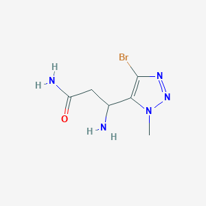 3-Amino-3-(4-bromo-1-methyl-1H-1,2,3-triazol-5-yl)propanamide