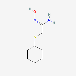 2-(Cyclohexylsulfanyl)-N'-hydroxyethanimidamide