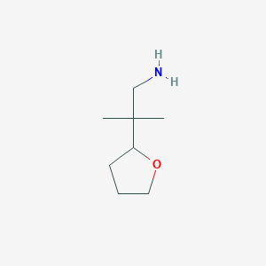 2-Methyl-2-(oxolan-2-YL)propan-1-amine