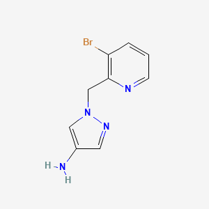 1-[(3-Bromopyridin-2-yl)methyl]-1H-pyrazol-4-amine