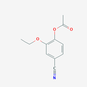 4-Cyano-2-ethoxyphenyl acetate