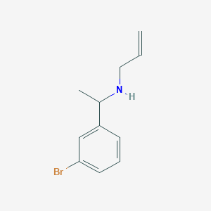 molecular formula C11H14BrN B13301406 [1-(3-Bromophenyl)ethyl](prop-2-EN-1-YL)amine 