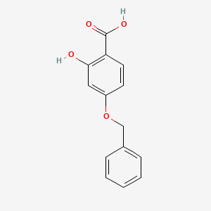 molecular formula C14H12O4 B1330145 4-(苄氧基)-2-羟基苯甲酸 CAS No. 5448-45-3