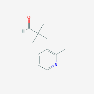 2,2-Dimethyl-3-(2-methylpyridin-3-yl)propanal