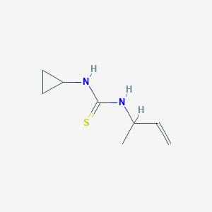 molecular formula C8H14N2S B13301469 3-(But-3-en-2-yl)-1-cyclopropylthiourea 