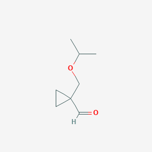 1-[(Propan-2-yloxy)methyl]cyclopropane-1-carbaldehyde