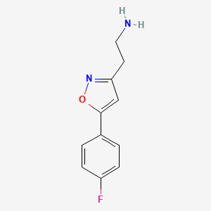 2-[5-(4-Fluoro-phenyl)-isoxazol-3-yl]-ethylamine