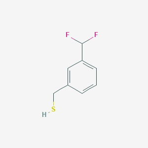 molecular formula C8H8F2S B13301532 [3-(Difluoromethyl)phenyl]methanethiol 