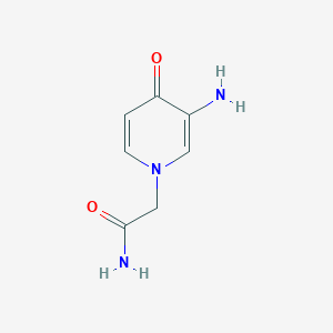 molecular formula C7H9N3O2 B13301543 2-(3-Amino-4-oxo-1,4-dihydropyridin-1-YL)acetamide 