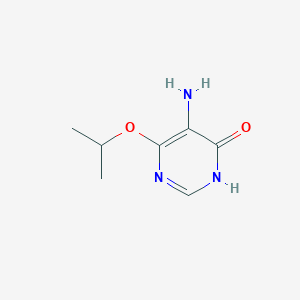 molecular formula C7H11N3O2 B13301547 5-Amino-6-(propan-2-yloxy)pyrimidin-4-ol 