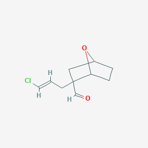 2-(3-Chloroprop-2-en-1-yl)-7-oxabicyclo[2.2.1]heptane-2-carbaldehyde