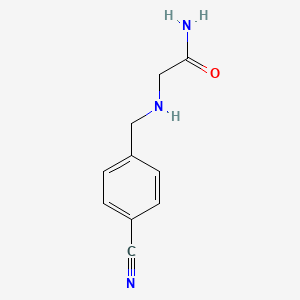 2-{[(4-Cyanophenyl)methyl]amino}acetamide