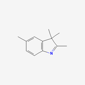 molecular formula C12H15N B1330159 2,3,3,5-四甲基-3h-吲哚 CAS No. 25981-82-2