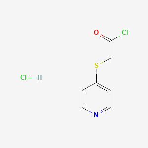 molecular formula C7H7Cl2NOS B1330162 4-Pyridylmercaptoacetyl chloride hydrochloride CAS No. 27230-51-9