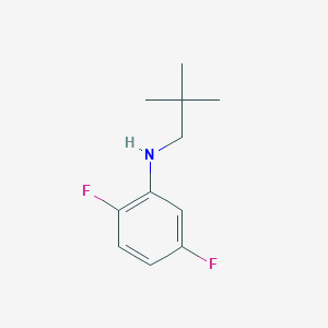 molecular formula C11H15F2N B13301622 N-(2,2-dimethylpropyl)-2,5-difluoroaniline 