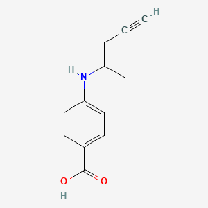 4-[(Pent-4-yn-2-yl)amino]benzoic acid