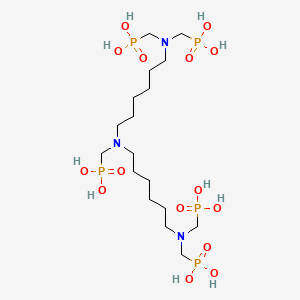 molecular formula C17H44N3O15P5 B1330168 [Bis[6-[bis(phosphonomethyl)amino]hexyl]amino]methylphosphonic acid CAS No. 34690-00-1
