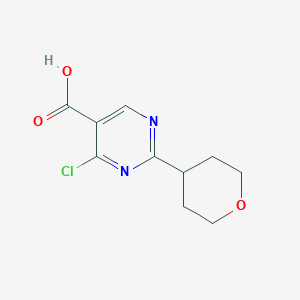 4-Chloro-2-(oxan-4-yl)pyrimidine-5-carboxylic acid