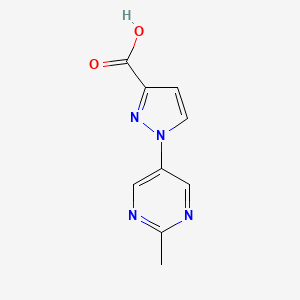 1-(2-Methylpyrimidin-5-yl)-1H-pyrazole-3-carboxylic acid