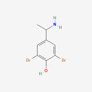 4-(1-Aminoethyl)-2,6-dibromophenol