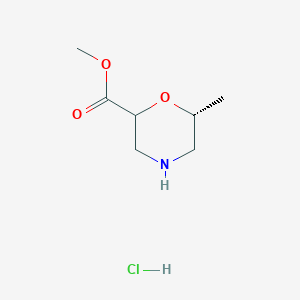 methyl (6R)-6-methylmorpholine-2-carboxylate hydrochloride