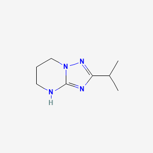 molecular formula C8H14N4 B13301808 2-(Propan-2-yl)-4H,5H,6H,7H-[1,2,4]triazolo[1,5-a]pyrimidine 