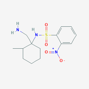 N-[1-(Aminomethyl)-2-methylcyclohexyl]-2-nitrobenzene-1-sulfonamide