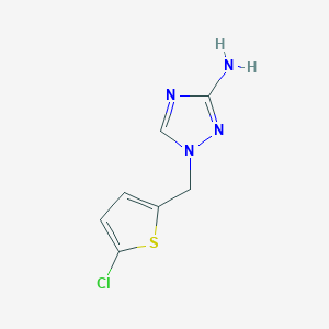 1-[(5-Chlorothiophen-2-YL)methyl]-1H-1,2,4-triazol-3-amine