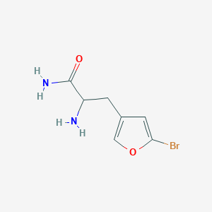 2-Amino-3-(5-bromofuran-3-yl)propanamide