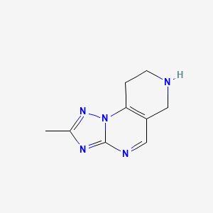 molecular formula C9H11N5 B13301855 4-Methyl-2,3,5,7,11-pentaazatricyclo[7.4.0.0,2,6]trideca-1(9),3,5,7-tetraene 